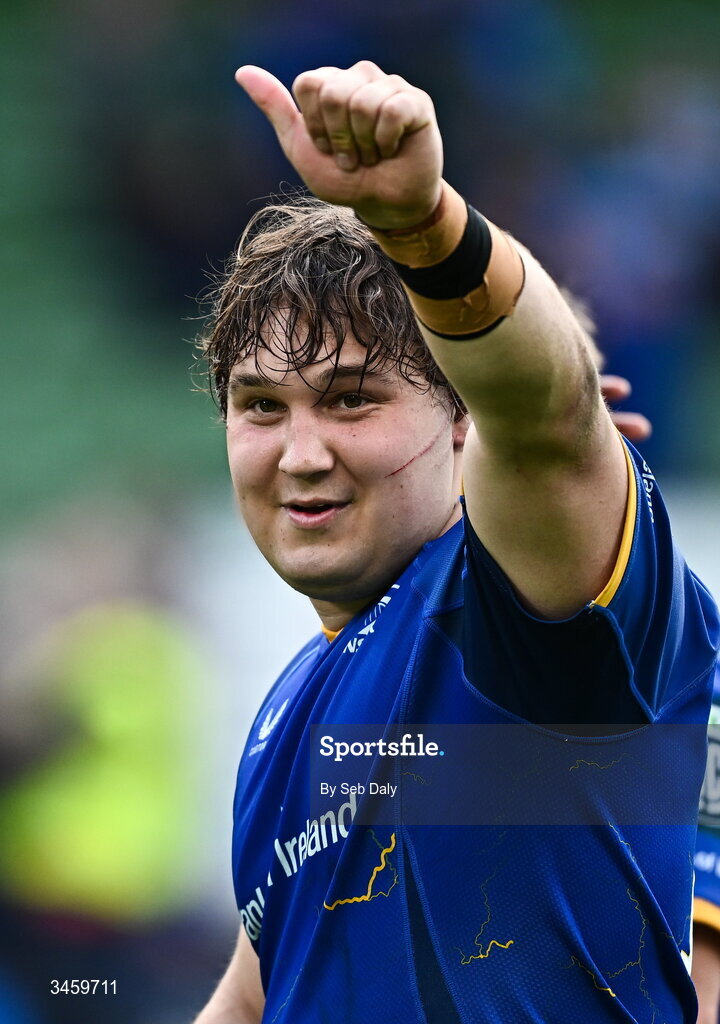 16 May 2026; Alex Usanov of Leinster after the United Rugby Championship match between Leinster and Ospreys at the Aviva Stadium in Dublin. Photo by Seb Daly/Sportsfile