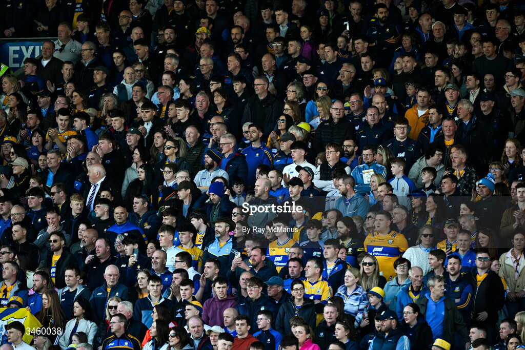 16 May 2026; A section of the 32,327 attendance during the Munster GAA Senior Hurling Championship Round 4 match between Tipperary and Clare at FBD Semple Stadium in Thurles, Tipperary. Photo by Ray McManus/Sportsfile