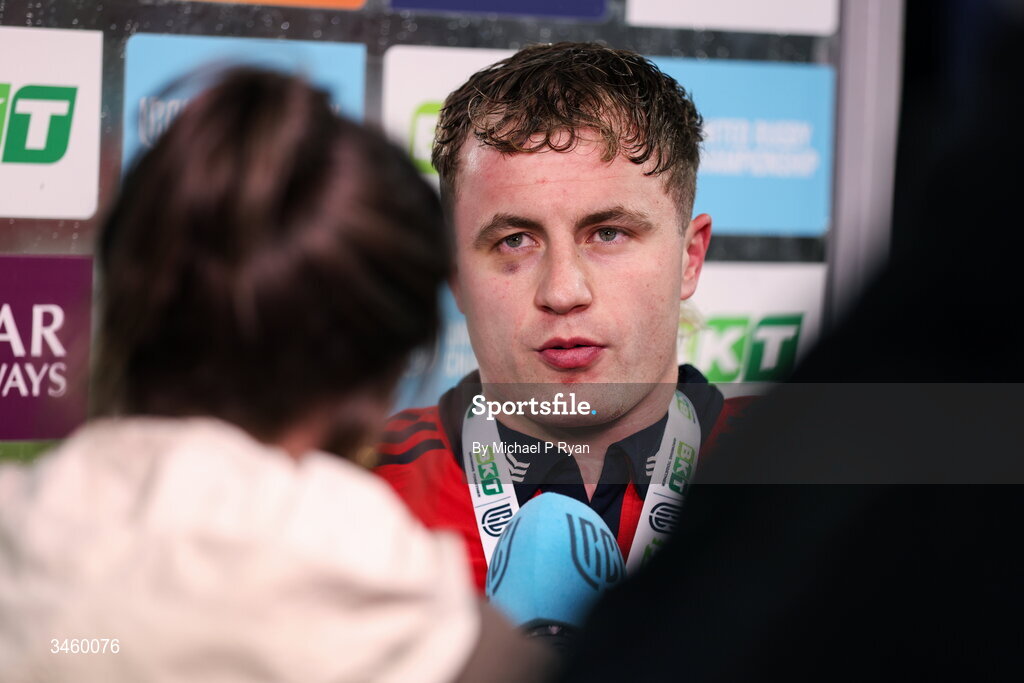 16 May 2026; Craig Casey of Munster after the United Rugby Championship match between Munster and Lions at Thomond Park in Limerick. Photo by Michael P Ryan/Sportsfile
