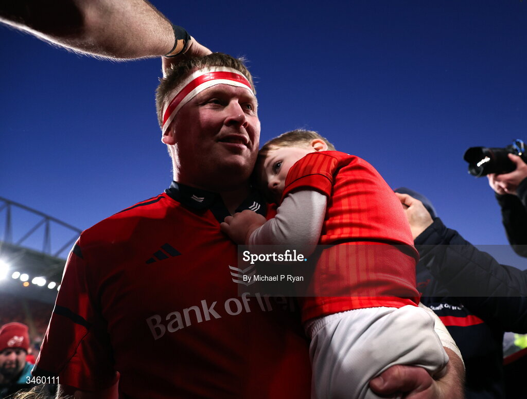 16 May 2026; John Ryan of Munster after the United Rugby Championship match between Munster and Lions at Thomond Park in Limerick. Photo by Michael P Ryan/Sportsfile