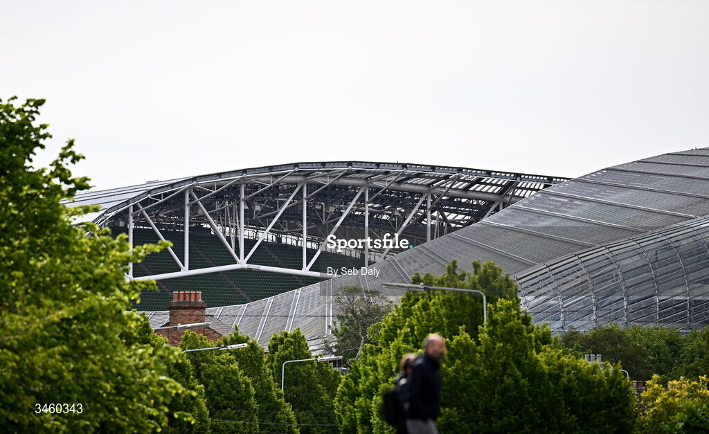 17 May 2026; A general view of the Aviva Stadium before the Women's 6 Nations Rugby Championship match between Ireland and Scotland at the Aviva Stadium in Dublin. Photo by Seb Daly/Sportsfile