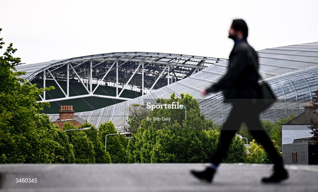 17 May 2026; A general view of the Aviva Stadium before the Women's 6 Nations Rugby Championship match between Ireland and Scotland at the Aviva Stadium in Dublin. Photo by Seb Daly/Sportsfile