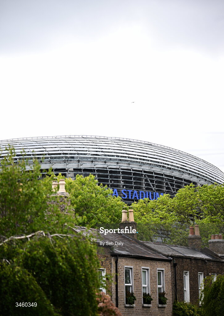 17 May 2026; A general view of the Aviva Stadium before the Women's 6 Nations Rugby Championship match between Ireland and Scotland at the Aviva Stadium in Dublin. Photo by Seb Daly/Sportsfile