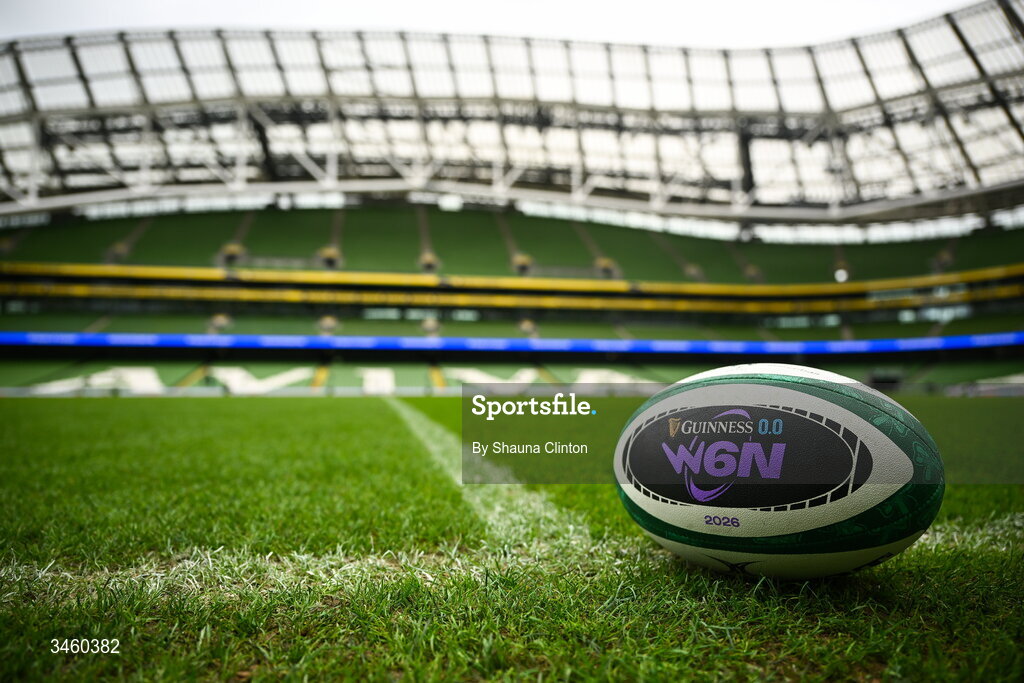 17 May 2026; A general view ahead of the Women's 6 Nations Rugby Championship match between Ireland and Scotland at the Aviva Stadium in Dublin. Photo by Shauna Clinton/Sportsfile