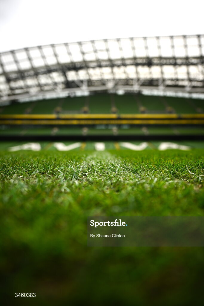 17 May 2026; A general view ahead of the Women's 6 Nations Rugby Championship match between Ireland and Scotland at the Aviva Stadium in Dublin. Photo by Shauna Clinton/Sportsfile