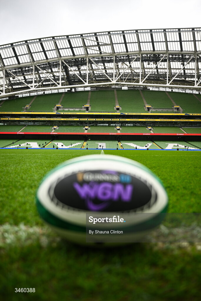 17 May 2026; A general view ahead of the Women's 6 Nations Rugby Championship match between Ireland and Scotland at the Aviva Stadium in Dublin. Photo by Shauna Clinton/Sportsfile