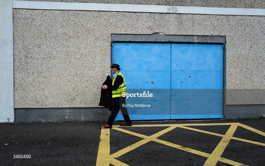 16 May 2026; A 'Maor' arrive to take up duty at the Munster  GAA Senior Hurling Championship Round 4 match between Tipperary and Clare at FBD Semple Stadium in Thurles, Tipperary. Photo by Ray McManus/Sportsfile