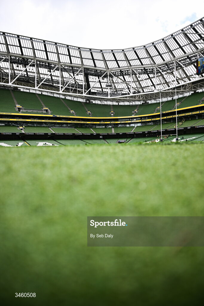17 May 2026; A general view ahead of the Women's 6 Nations Rugby Championship match between Ireland and Scotland at the Aviva Stadium in Dublin. Photo by Seb Daly/Sportsfile