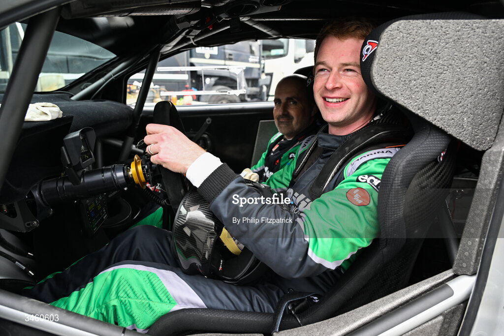 17 May 2026; Josh Moffett and Keith Moriarty in their Toyota GR Yaris Rally2 during the Carlow Stages Rally, Round 4 of the Triton Showers National Rally Championship, in Carlow. Photo by Philip Fitzpatrick/Sportsfile