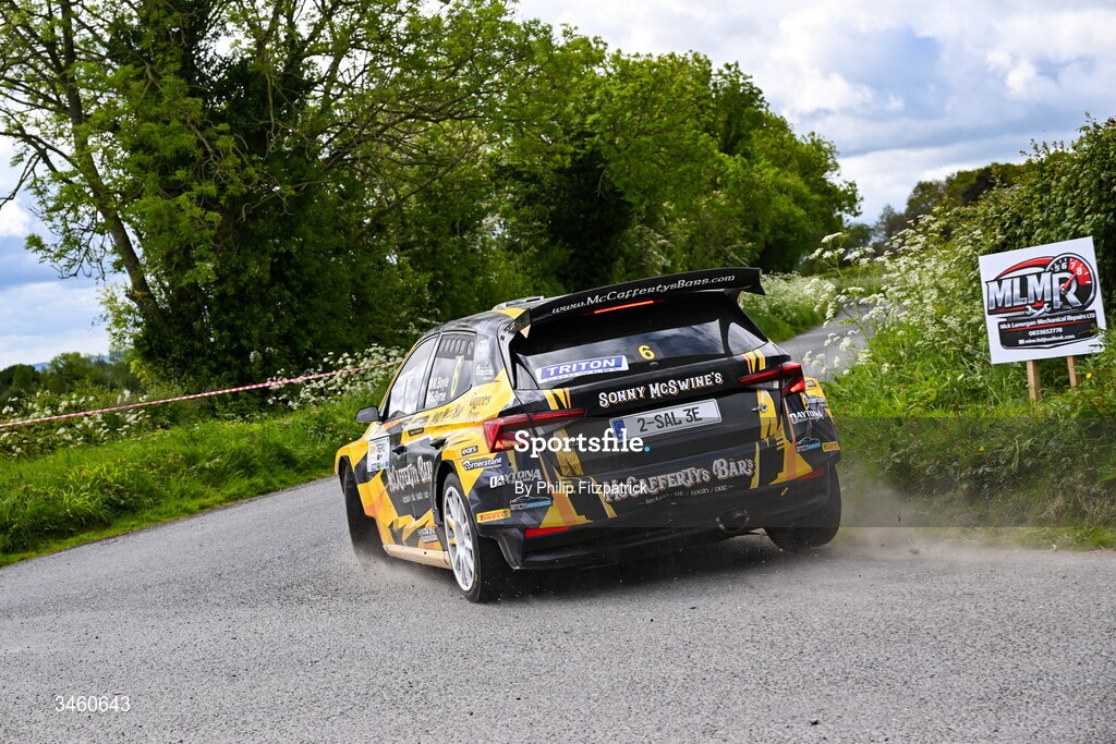 17 May 2026; Matthew Boyle and Gary Byrne compete in their Skoda Fabia RS Rally during the Carlow Stages Rally, Round 4 of the Triton Showers National Rally Championship, in Carlow. Photo by Philip Fitzpatrick/Sportsfile