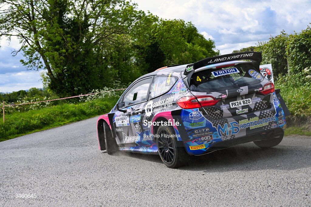 17 May 2026; Shane Quinn and Stephen Reynolds compete in their Ford Fiesta Rally2 during the Carlow Stages Rally, Round 4 of the Triton Showers National Rally Championship, in Carlow. Photo by Philip Fitzpatrick/Sportsfile