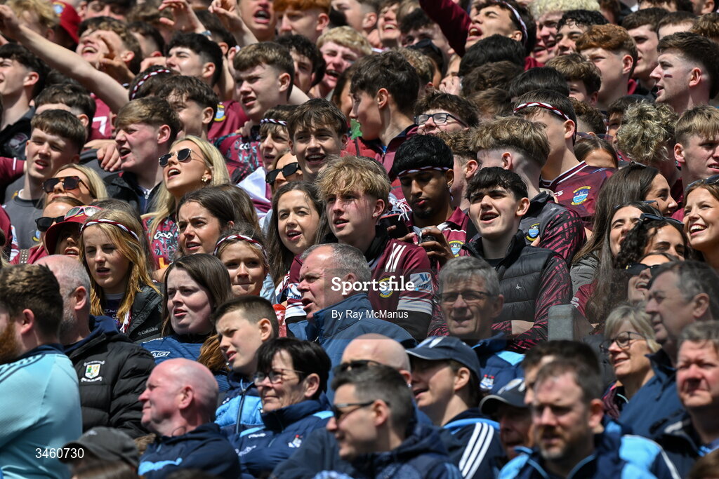 17 May 2026; Westmeath supporters  and Dublin supporters  on Hill 16 before the Leinster GAA Football Senior Championship final match between Dublin and Westmeath at Croke Park in Dublin. Photo by Ray McManus/Sportsfile
