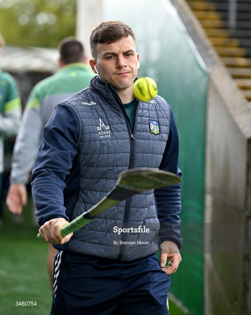 17 May 2026; Mike Casey of Limerick arrives before the Munster GAA Senior Hurling Championship Round 4 match between Limerick and Waterford at TUS Gaelic Grounds in Limerick. Photo by Brendan Moran/Sportsfile