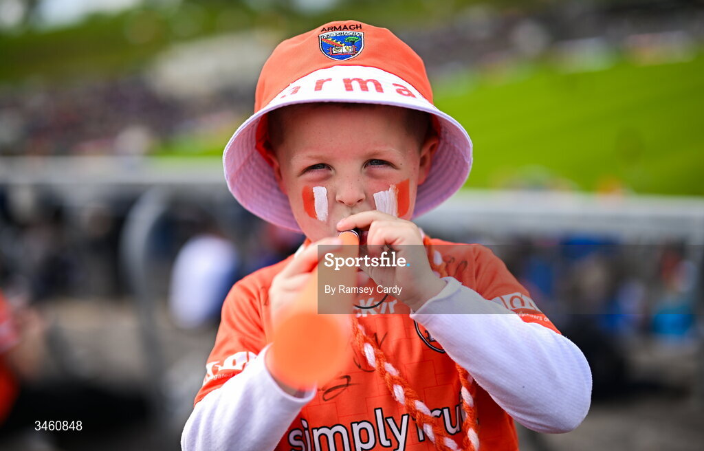 17 May 2026; Armagh supporter Ronnie McCann, from Garvaghy, before the Ulster GAA Football Senior Championship final match between Armagh and Monaghan at St Tiernach's Park in Clones, Monaghan. Photo by Ramsey Cardy/Sportsfile