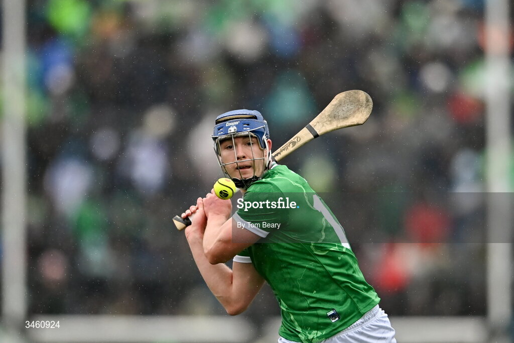 17 May 2026; Shane O’Brien of Limerick scores a point during the Munster GAA Senior Hurling Championship Round 4 match between Limerick and Waterford at TUS Gaelic Grounds in Limerick. Photo by Tom Beary/Sportsfile