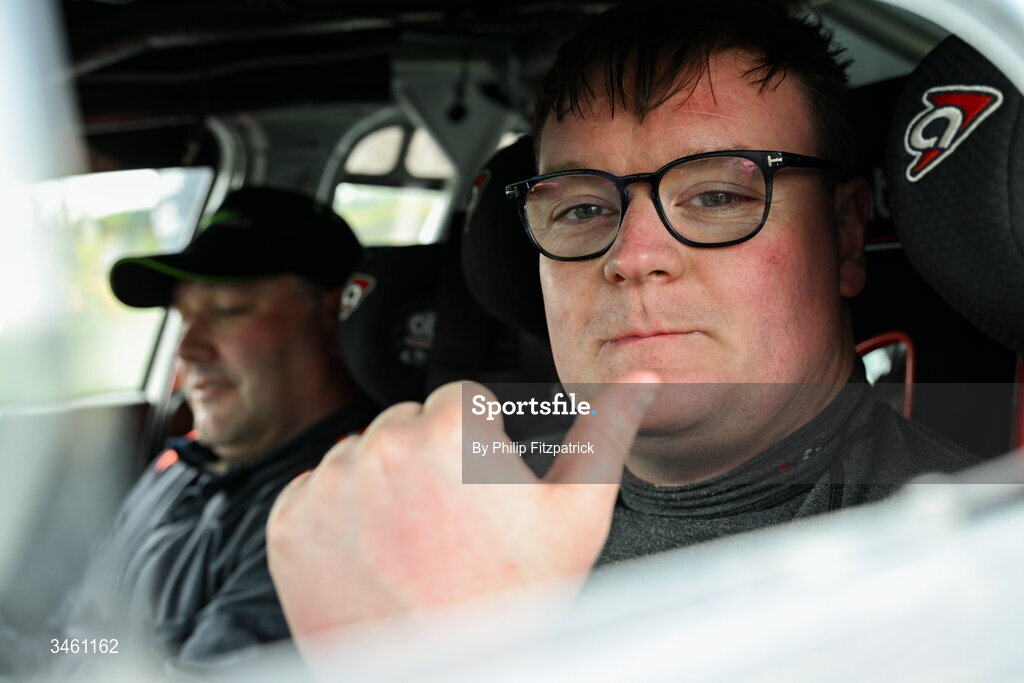 17 May 2026; Cathan McCourt during the Carlow Stages Rally, Round 4 of the Triton Showers National Rally Championship, in Carlow. Photo by Philip Fitzpatrick/Sportsfile