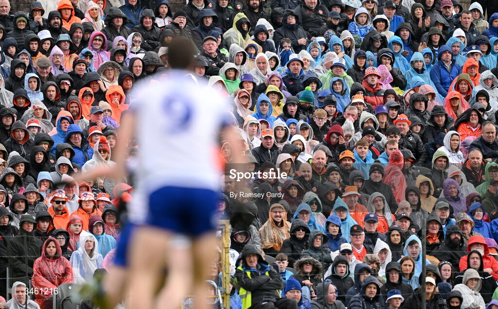 17 May 2026; Supporters during the Ulster GAA Football Senior Championship final match between Armagh and Monaghan at St Tiernach's Park in Clones, Monaghan. Photo by Ramsey Cardy/Sportsfile
