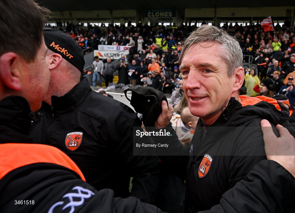 17 May 2026; Armagh manager Kieran McGeeney after the Ulster GAA Football Senior Championship final match between Armagh and Monaghan at St Tiernach's Park in Clones, Monaghan. Photo by Ramsey Cardy/Sportsfile