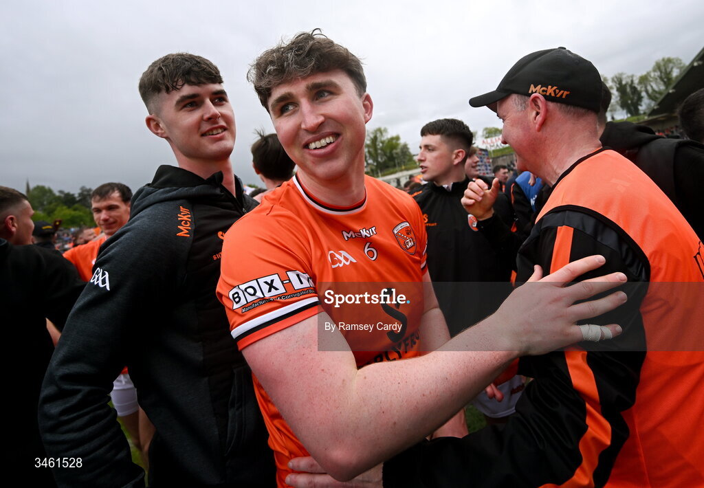17 May 2026; Tiernan Kelly of Armagh after the Ulster GAA Football Senior Championship final match between Armagh and Monaghan at St Tiernach's Park in Clones, Monaghan. Photo by Ramsey Cardy/Sportsfile
