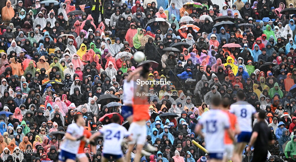 17 May 2026; A general view of supporters during the Ulster GAA Football Senior Championship final match between Armagh and Monaghan at St Tiernach's Park in Clones, Monaghan. Photo by Piaras Ó Mídheach/Sportsfile