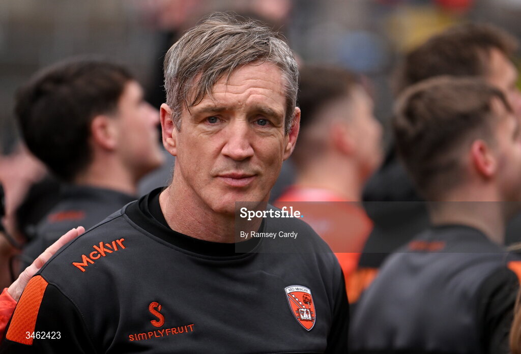 17 May 2026; Armagh manager Kieran McGeeney after the Ulster GAA Football Senior Championship final match between Armagh and Monaghan at St Tiernach's Park in Clones, Monaghan. Photo by Ramsey Cardy/Sportsfile