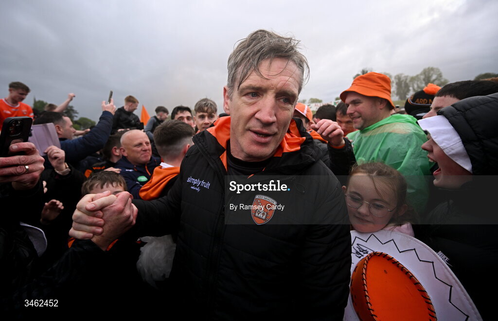 17 May 2026; Armagh manager Kieran McGeeney after the Ulster GAA Football Senior Championship final match between Armagh and Monaghan at St Tiernach's Park in Clones, Monaghan. Photo by Ramsey Cardy/Sportsfile