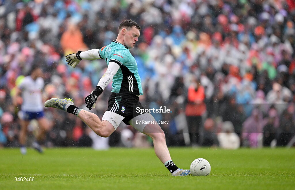 17 May 2026; Monaghan goalkeeper Rory Beggan during the Ulster GAA Football Senior Championship final match between Armagh and Monaghan at St Tiernach's Park in Clones, Monaghan. Photo by Ramsey Cardy/Sportsfile
