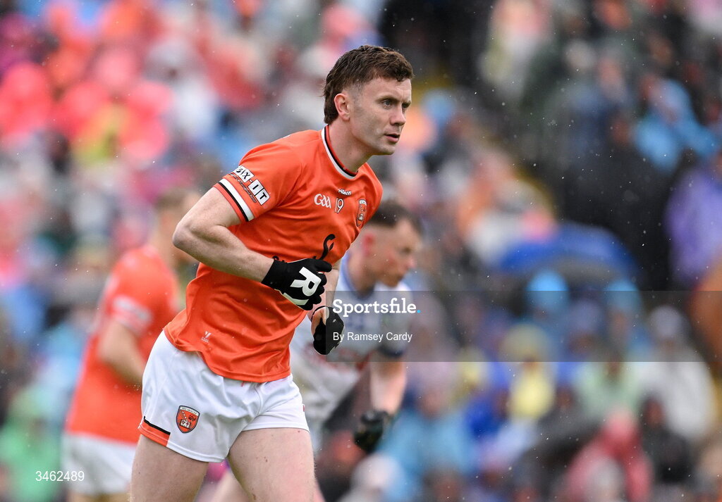 17 May 2026; Ross McQuillan of Armagh during the Ulster GAA Football Senior Championship final match between Armagh and Monaghan at St Tiernach's Park in Clones, Monaghan. Photo by Ramsey Cardy/Sportsfile