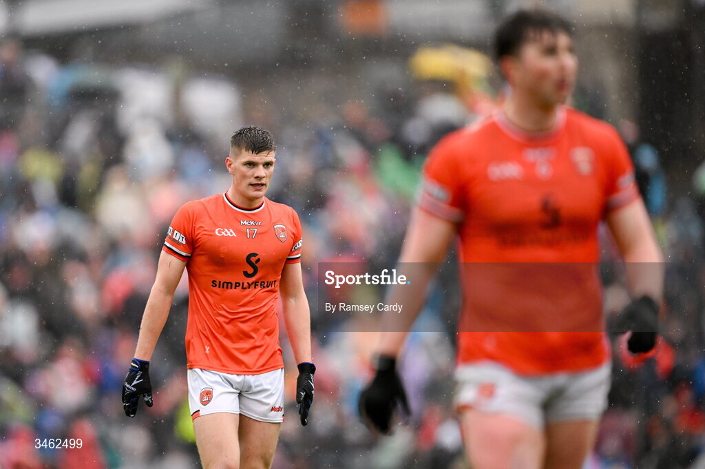 17 May 2026; Gareth Murphy of Armagh during the Ulster GAA Football Senior Championship final match between Armagh and Monaghan at St Tiernach's Park in Clones, Monaghan. Photo by Ramsey Cardy/Sportsfile