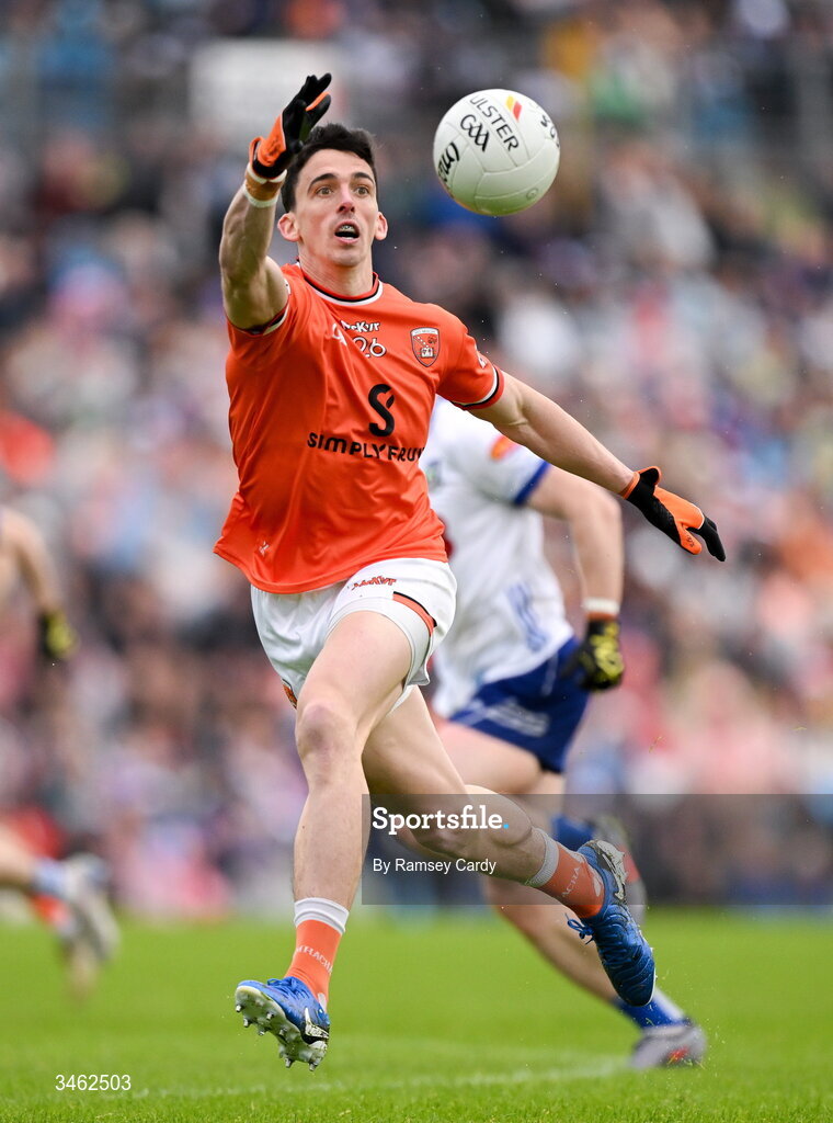 17 May 2026; Rory Grugan of Armagh during the Ulster GAA Football Senior Championship final match between Armagh and Monaghan at St Tiernach's Park in Clones, Monaghan. Photo by Ramsey Cardy/Sportsfile