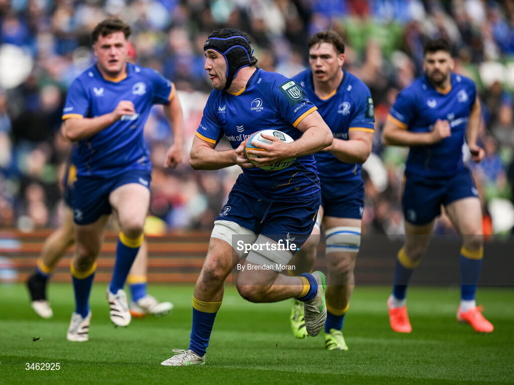 16 May 2026; James Culhane of Leinster during the United Rugby Championship match between Leinster and Ospreys at the Aviva Stadium in Dublin. Photo by Brendan Moran/Sportsfile