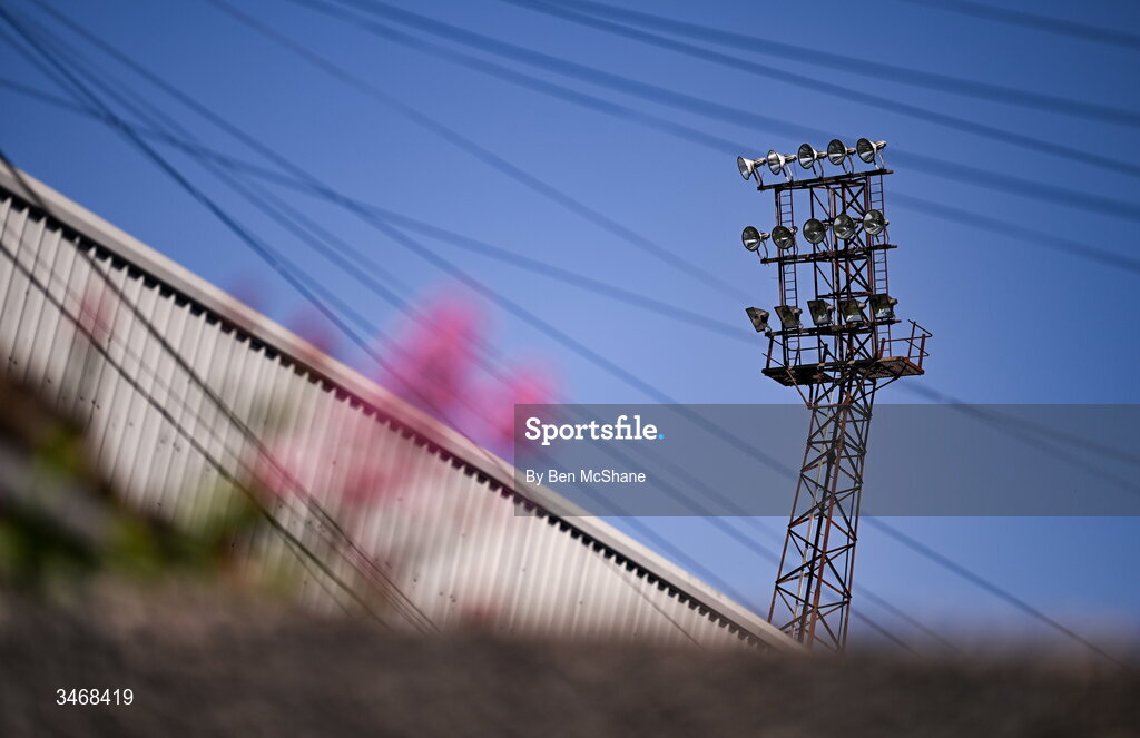25 May 2026; A general view outside of Dalymount Park before the SSE Airtricity Men’s Premier Division match between Bohemians and Shamrock Rovers at Dalymount Park in Dublin. Photo by Ben McShane/Sportsfile