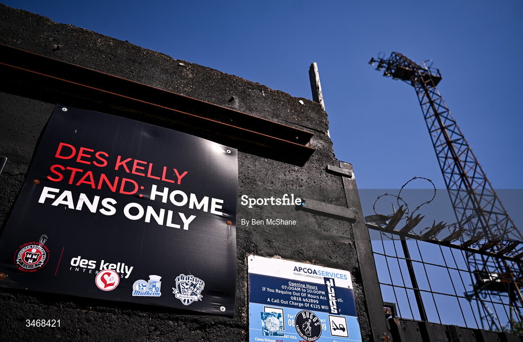 25 May 2026; A general view outside of Dalymount Park before the SSE Airtricity Men’s Premier Division match between Bohemians and Shamrock Rovers at Dalymount Park in Dublin. Photo by Ben McShane/Sportsfile