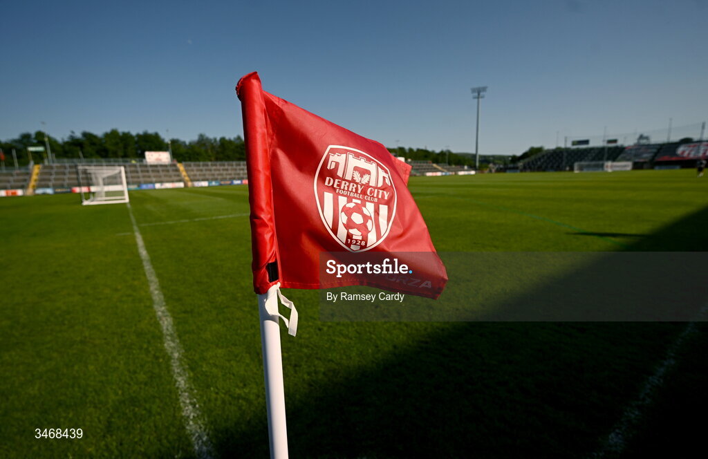 25 May 2026; A general view before the SSE Airtricity Men’s Premier Division match between Derry City and Shelbourne at Find Insurance Celtic Park in Derry. Photo by Ramsey Cardy/Sportsfile