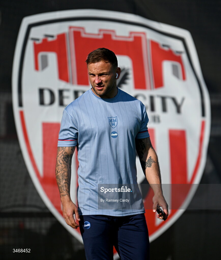 25 May 2026; Paddy Barrett of Shelbourne before the SSE Airtricity Men’s Premier Division match between Derry City and Shelbourne at Find Insurance Celtic Park in Derry. Photo by Ramsey Cardy/Sportsfile