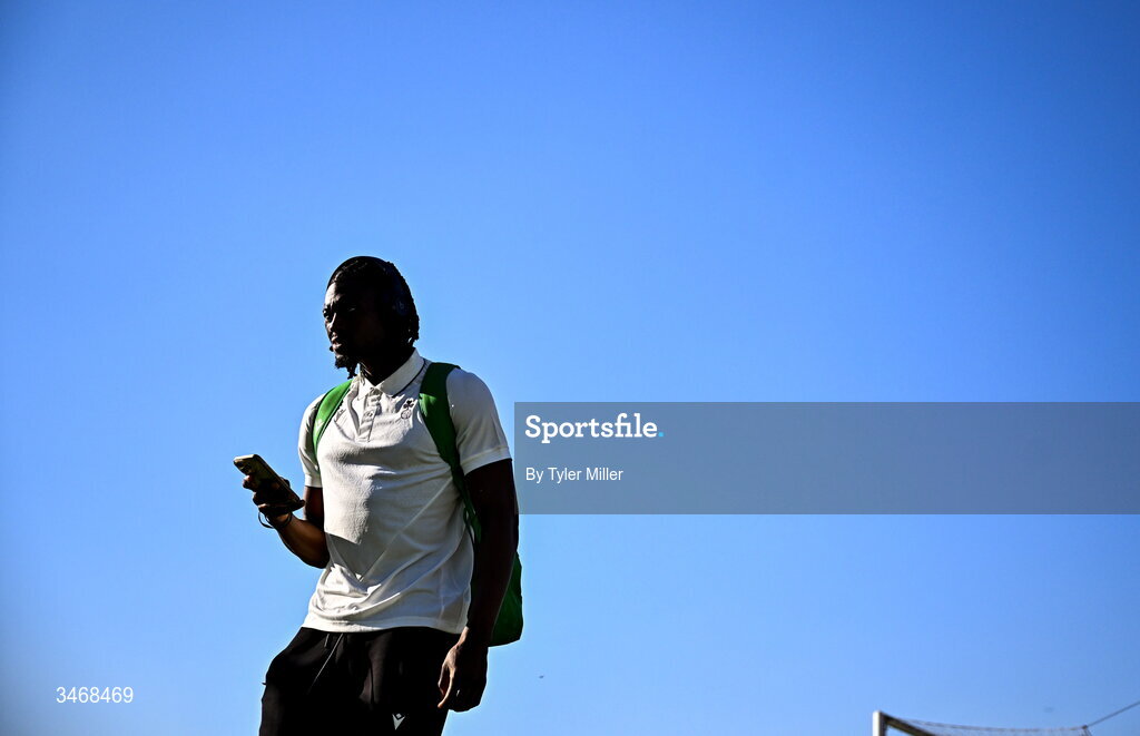 25 May 2026; Tunmise Sobowale of Shamrock Rovers before the SSE Airtricity Men’s Premier Division match between Bohemians and Shamrock Rovers at Dalymount Park in Dublin. Photo by Tyler Miller/Sportsfile