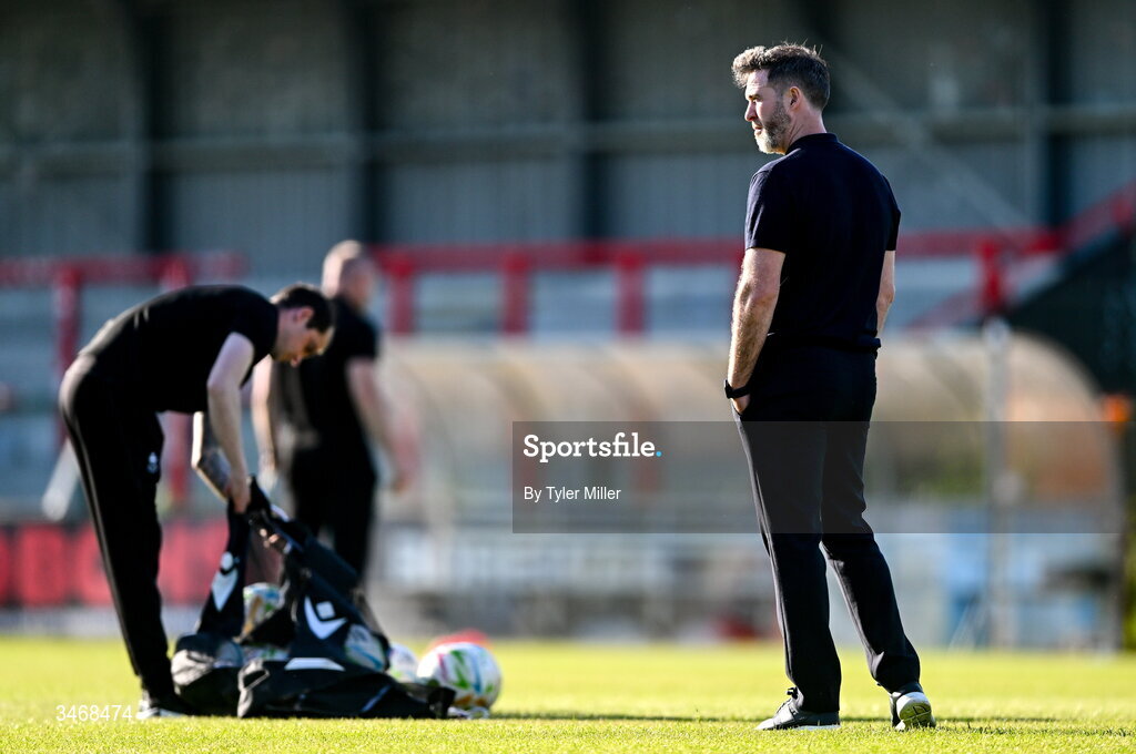 25 May 2026; Shamrock Rovers manager Stephen Bradley before the SSE Airtricity Men’s Premier Division match between Bohemians and Shamrock Rovers at Dalymount Park in Dublin. Photo by Tyler Miller/Sportsfile
