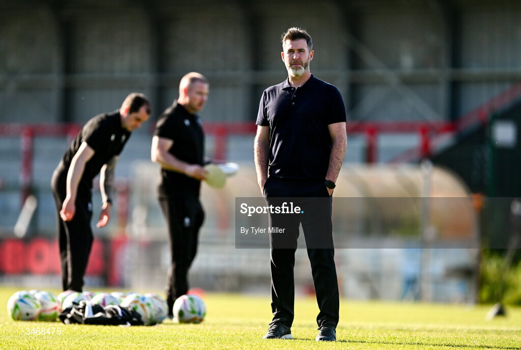 25 May 2026; Shamrock Rovers manager Stephen Bradley before the SSE Airtricity Men’s Premier Division match between Bohemians and Shamrock Rovers at Dalymount Park in Dublin. Photo by Tyler Miller/Sportsfile