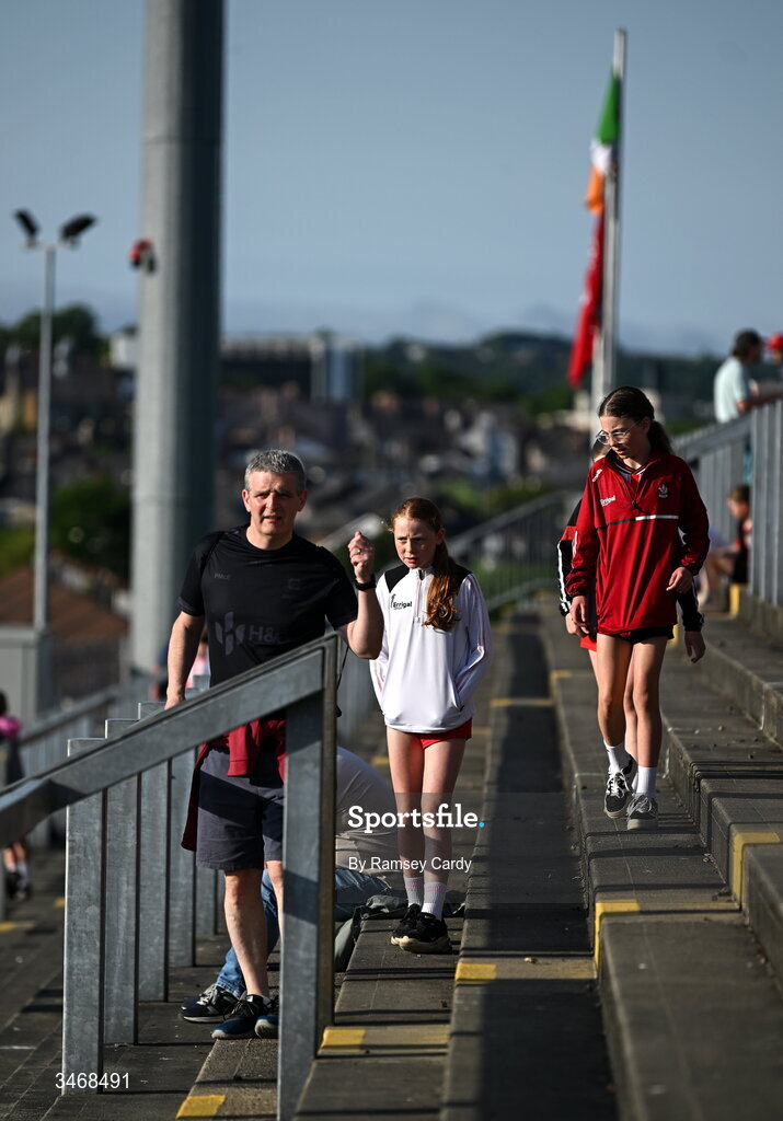 25 May 2026; Derry City supporters before the SSE Airtricity Men’s Premier Division match between Derry City and Shelbourne at Find Insurance Celtic Park in Derry. Photo by Ramsey Cardy/Sportsfile