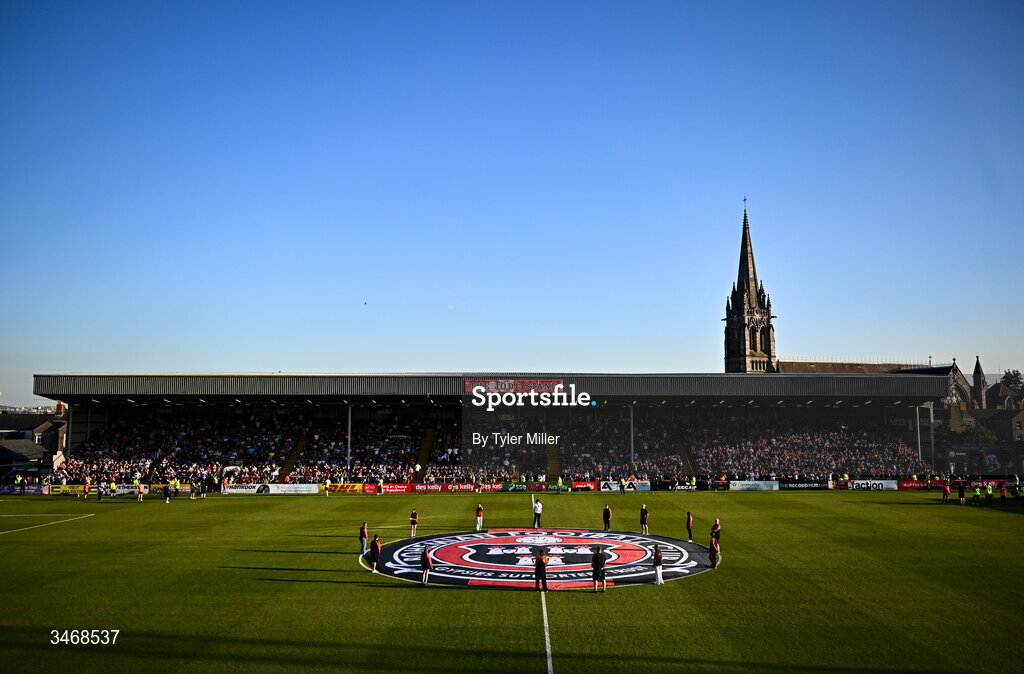 25 May 2026; A general view of Dalymount Park before the SSE Airtricity Men’s Premier Division match between Bohemians and Shamrock Rovers at Dalymount Park in Dublin. Photo by Tyler Miller/Sportsfile