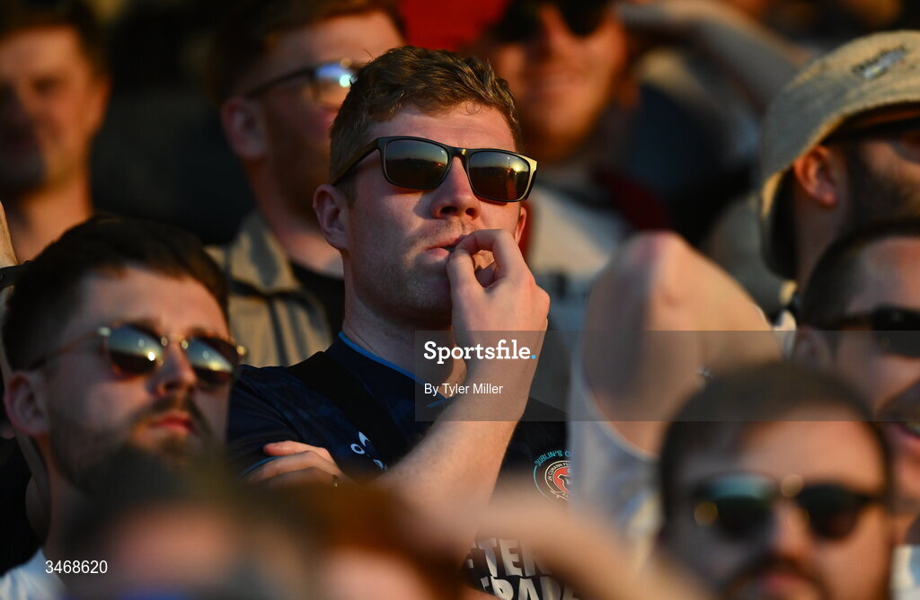 25 May 2026; Bohemians supporters during the SSE Airtricity Men’s Premier Division match between Bohemians and Shamrock Rovers at Dalymount Park in Dublin. Photo by Tyler Miller/Sportsfile