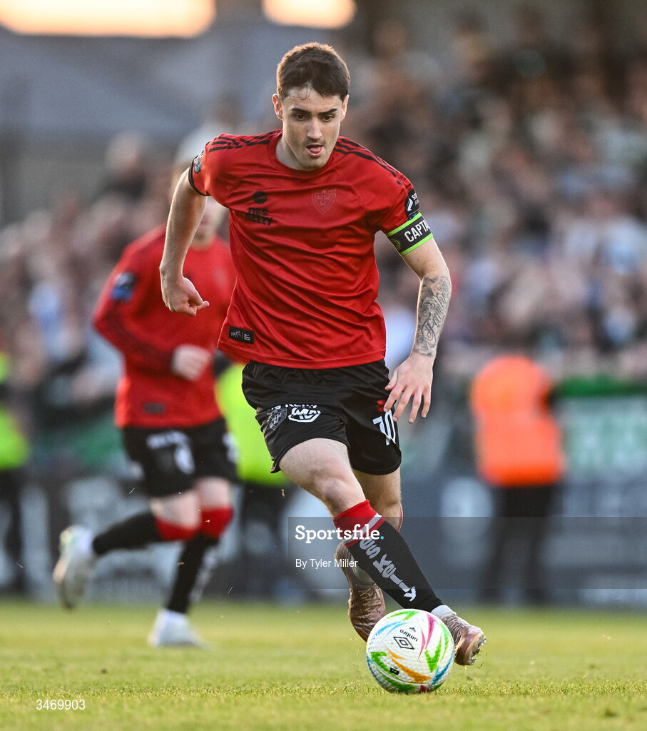 25 May 2026; Dawson Devoy of Bohemians during the SSE Airtricity Men’s Premier Division match between Bohemians and Shamrock Rovers at Dalymount Park in Dublin. Photo by Tyler Miller/Sportsfile