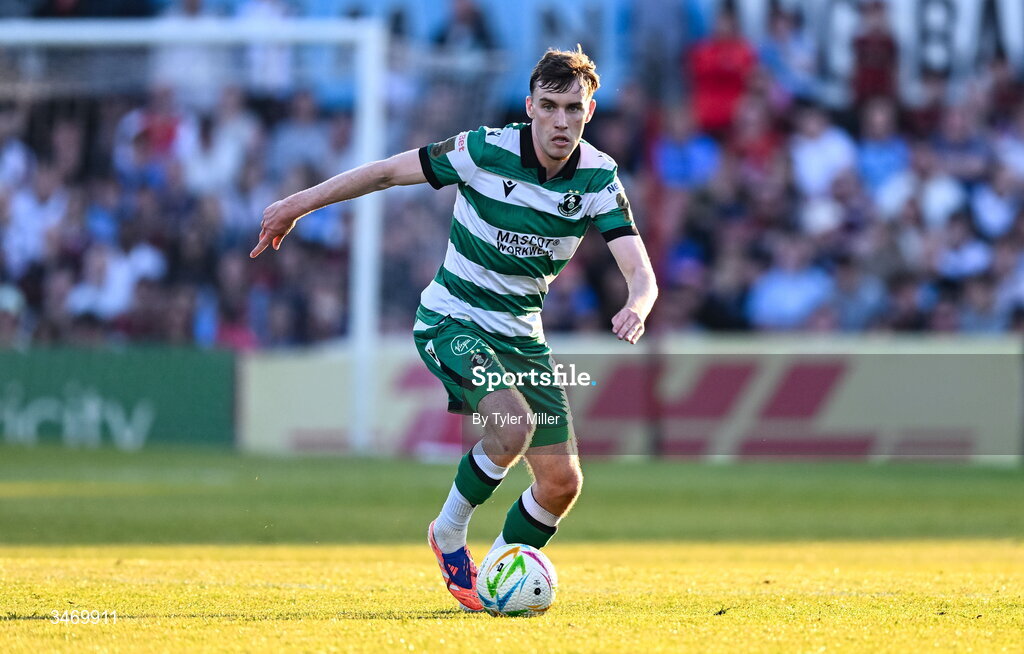 25 May 2026; Matt Healy of Shamrock Rovers during the SSE Airtricity Men’s Premier Division match between Bohemians and Shamrock Rovers at Dalymount Park in Dublin. Photo by Tyler Miller/Sportsfile