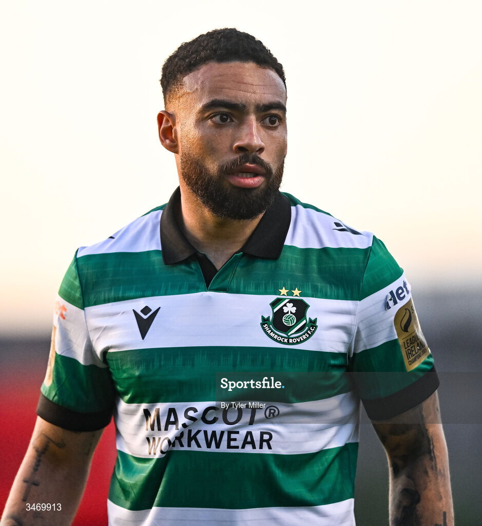 25 May 2026; Jake Mulraney of Shamrock Rovers during the SSE Airtricity Men’s Premier Division match between Bohemians and Shamrock Rovers at Dalymount Park in Dublin. Photo by Tyler Miller/Sportsfile