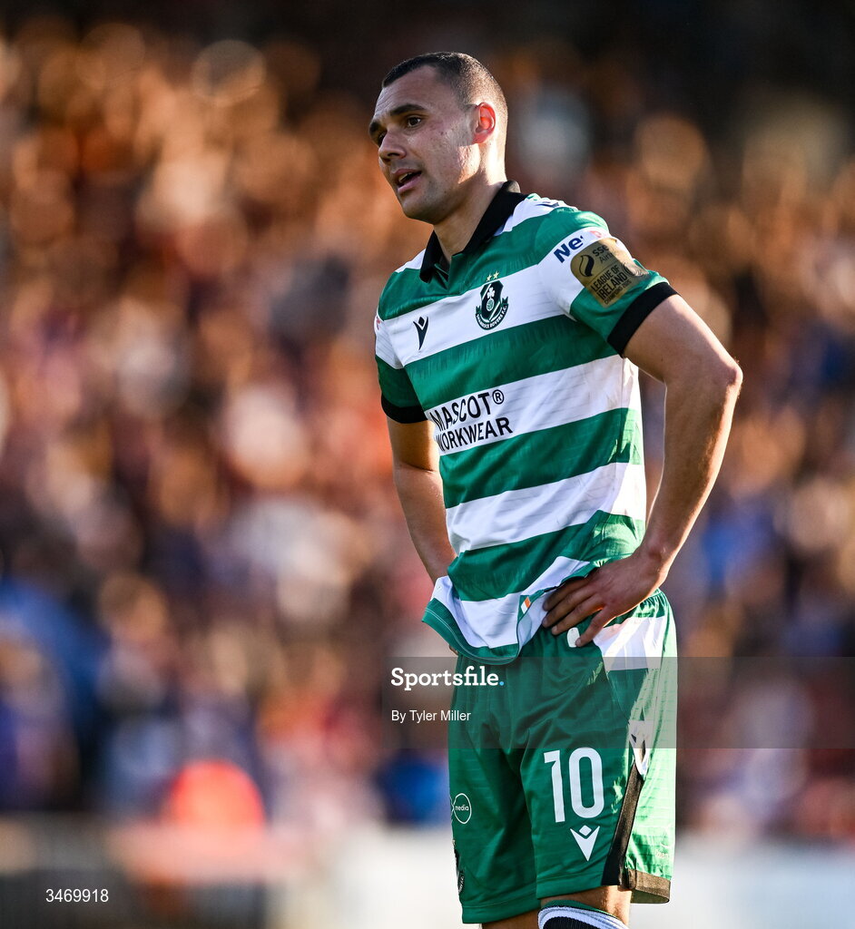 25 May 2026; Graham Burke of Shamrock Rovers during the SSE Airtricity Men’s Premier Division match between Bohemians and Shamrock Rovers at Dalymount Park in Dublin. Photo by Tyler Miller/Sportsfile