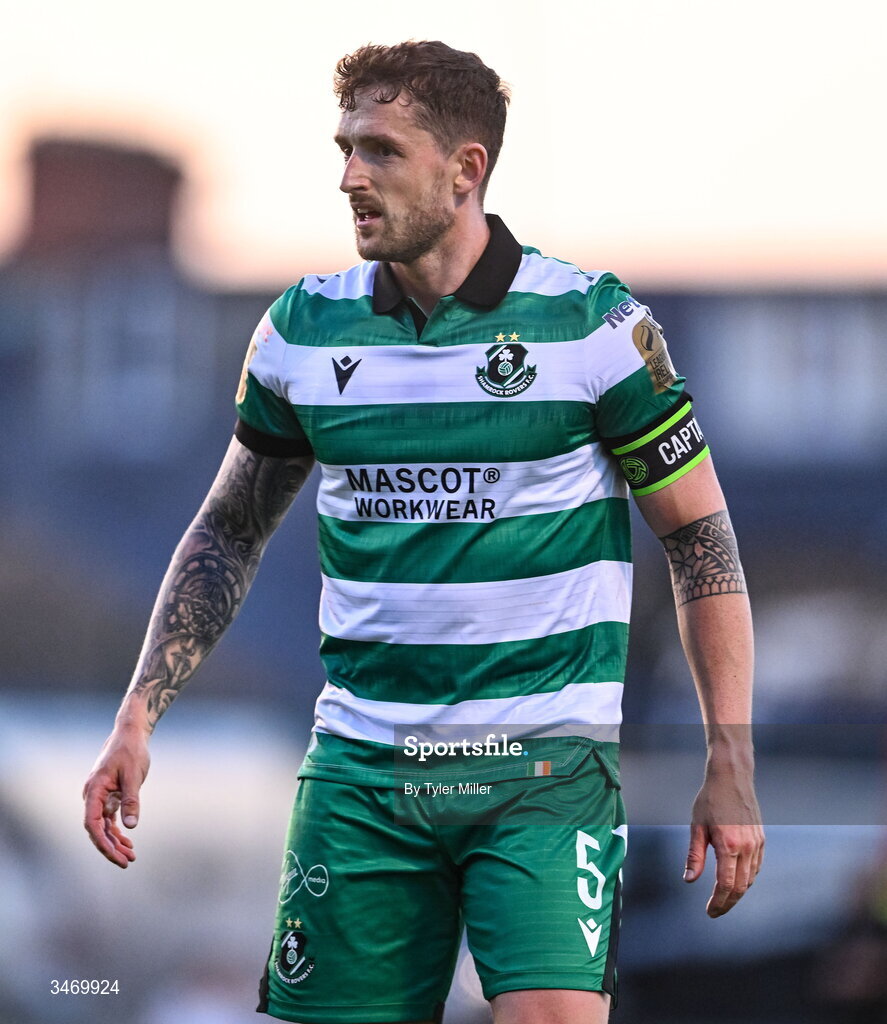 25 May 2026; Lee Grace of Shamrock Rovers during the SSE Airtricity Men’s Premier Division match between Bohemians and Shamrock Rovers at Dalymount Park in Dublin. Photo by Tyler Miller/Sportsfile