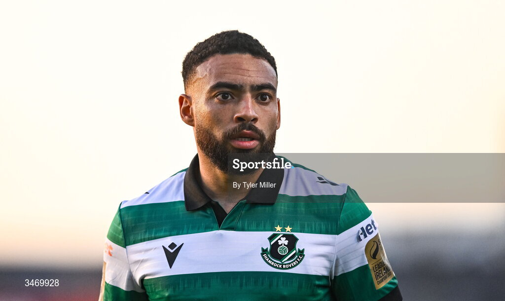 25 May 2026; Jake Mulraney of Shamrock Rovers during the SSE Airtricity Men’s Premier Division match between Bohemians and Shamrock Rovers at Dalymount Park in Dublin. Photo by Tyler Miller/Sportsfile