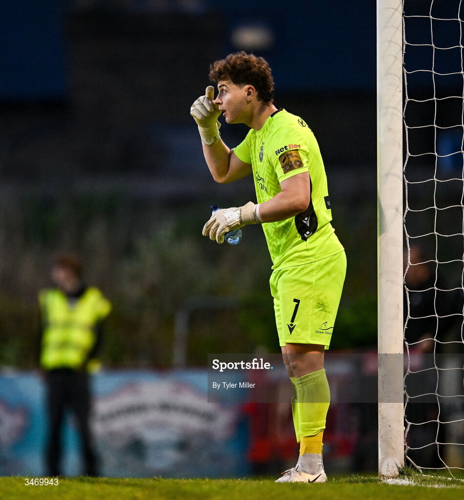 25 May 2026; Shamrock Rovers goalkeeper Ed McGinty during the SSE Airtricity Men’s Premier Division match between Bohemians and Shamrock Rovers at Dalymount Park in Dublin. Photo by Tyler Miller/Sportsfile