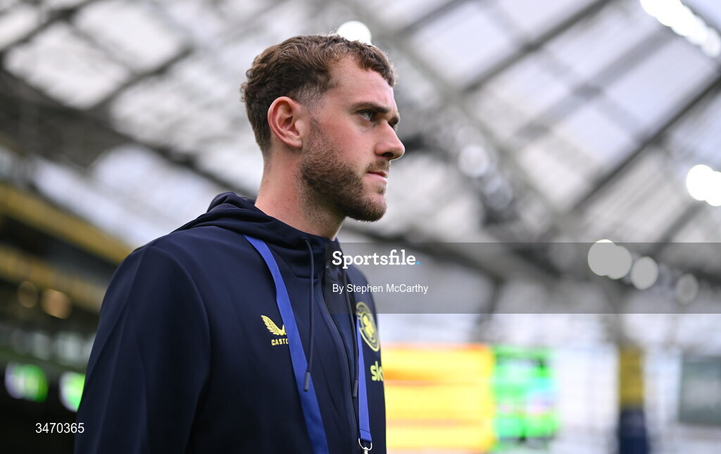 28 May 2026; Republic of Ireland goalkeeper Conor Brann before the international friendly match between Republic of Ireland and Qatar at the Aviva Stadium in Dublin. Photo by Stephen McCarthy/Sportsfile