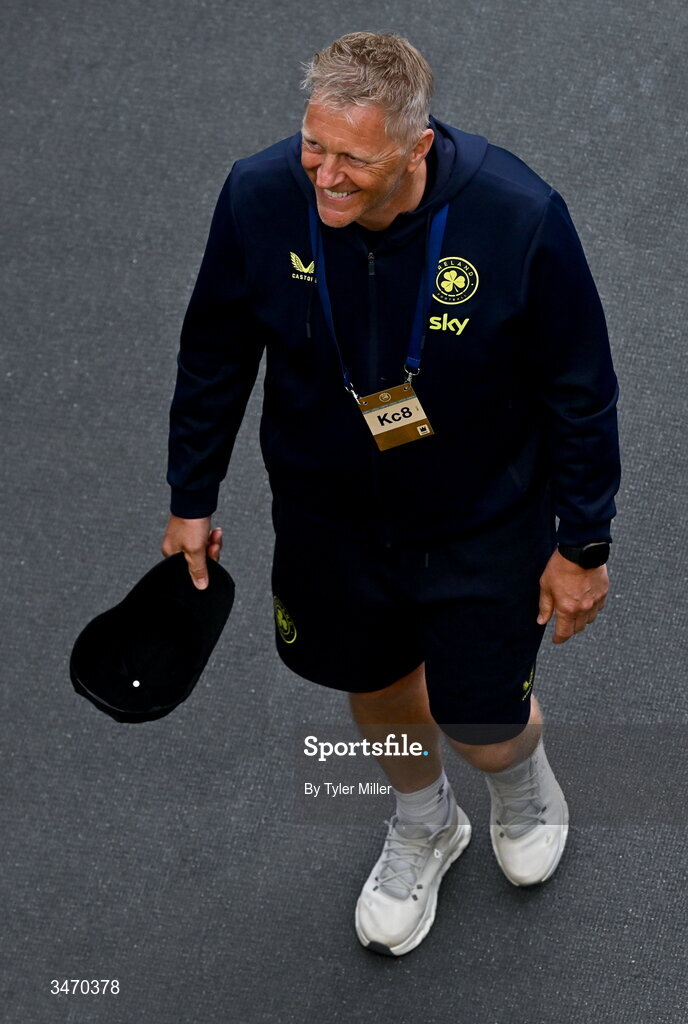 28 May 2026; Republic of Ireland head coach Heimir Hallgrimsson before the international friendly match between Republic of Ireland and Qatar at the Aviva Stadium in Dublin. Photo by Tyler Miller/Sportsfile